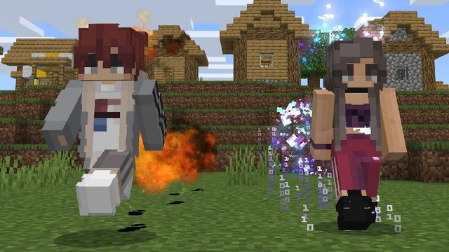 Screenshot of the Minecraft Bedrock Marketplace product PLAYER TRAILS created by Aurrora.