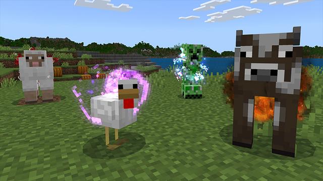 Screenshot of the Minecraft Bedrock Marketplace product PLAYER TRAILS created by Aurrora.