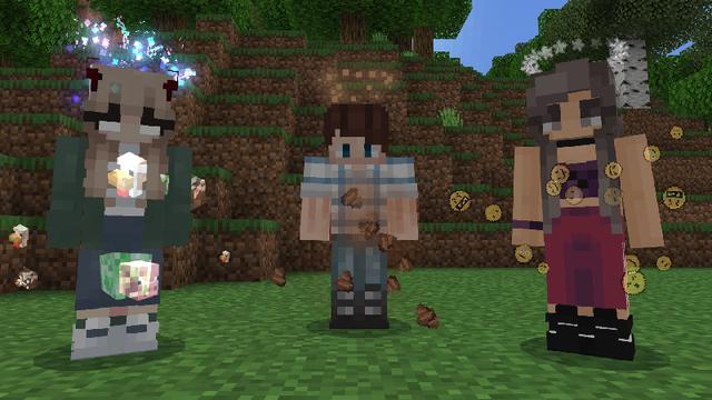 Screenshot of the Minecraft Bedrock Marketplace product PLAYER TRAILS created by Aurrora.