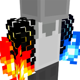 Thumbnail of the Minecraft Bedrock Marketplace product Red Blue Fire Arms created by Aurrora.