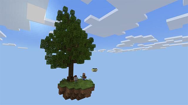 Screenshot of the Minecraft Bedrock Marketplace product Skyblock created by Aurrora.