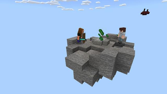 Screenshot of the Minecraft Bedrock Marketplace product Skyblock created by Aurrora.