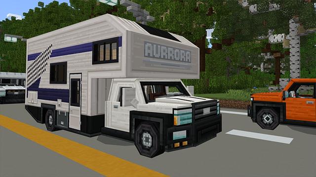 Screenshot of the Minecraft Bedrock Marketplace product Vehicles created by Aurrora.
