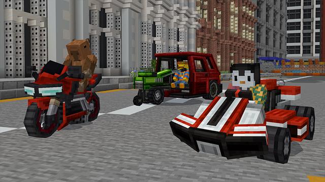 Screenshot of the Minecraft Bedrock Marketplace product Vehicles created by Aurrora.