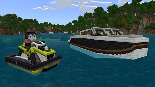 Screenshot of the Minecraft Bedrock Marketplace product Vehicles created by Aurrora.