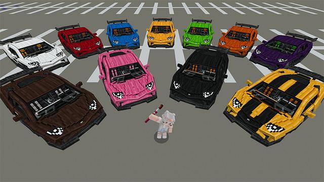Screenshot of the Minecraft Bedrock Marketplace product Vehicles created by Aurrora.