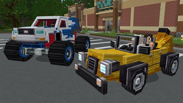 Screenshot of the Minecraft Bedrock Marketplace product Vehicles created by Aurrora.