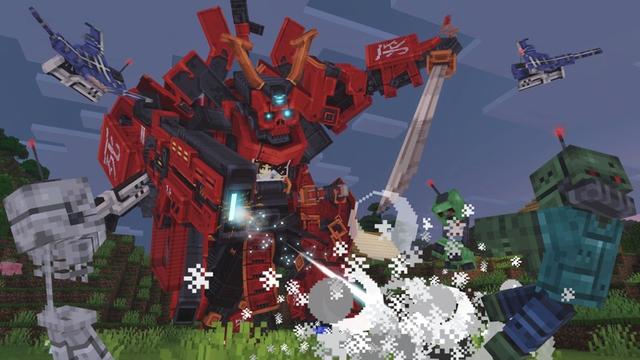 Screenshot of the Minecraft Bedrock Marketplace product MECHS Add-On created by Aypierre.