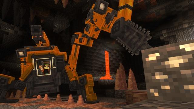 Screenshot of the Minecraft Bedrock Marketplace product MECHS Add-On created by Aypierre.