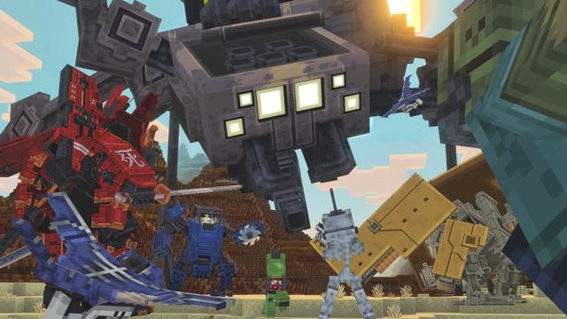 Screenshot of the Minecraft Bedrock Marketplace product MECHS Add-On created by Aypierre.