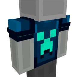 Thumbnail of the Minecraft Bedrock Marketplace product Cyan Creeper T-shirt created by Azerus Team.