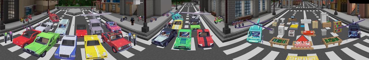 Panorama of the Minecraft Bedrock Marketplace product Anime City Life created by BBB Studios.