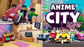 Thumbnail of the Minecraft Bedrock Marketplace product Anime City Life created by BBB Studios.