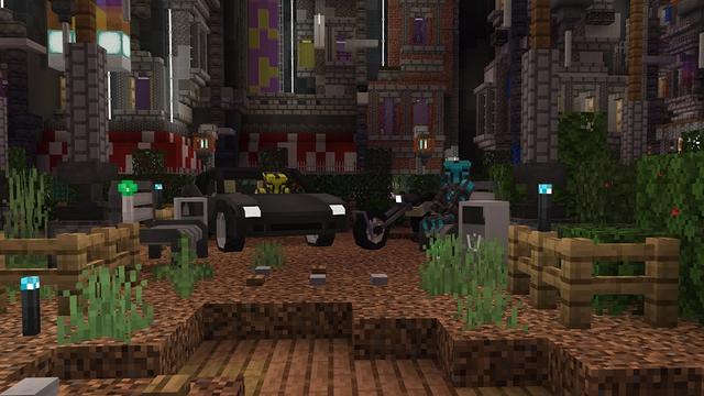 Screenshot of the Minecraft Bedrock Marketplace product Cyberpunk created by BBB Studios.