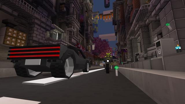 Screenshot of the Minecraft Bedrock Marketplace product Cyberpunk created by BBB Studios.