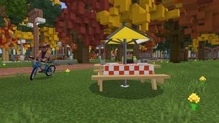 Screenshot of the Minecraft Bedrock Marketplace product Fall City created by BBB Studios.
