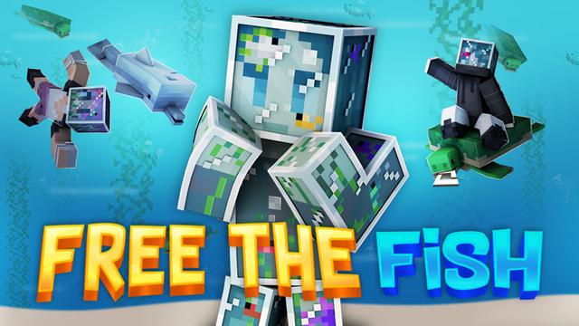 Thumbnail of the Minecraft Bedrock Marketplace product Free the Fish created by BBB Studios.