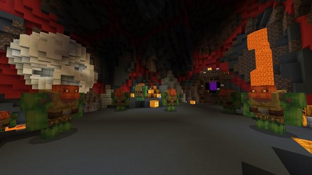 Screenshot of the Minecraft Bedrock Marketplace product Halloween Death Run created by BBB Studios.