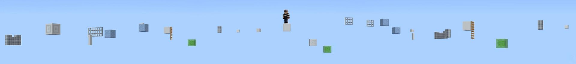 Panorama of the Minecraft Bedrock Marketplace product Infinity Parkour created by BBB Studios.