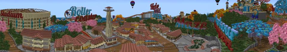 Panorama of the Minecraft Bedrock Marketplace product JakeGlobox Land created by BBB Studios.