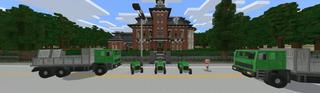 Panorama of the Minecraft Bedrock Marketplace product Lawn Mower Simulator created by BBB Studios.