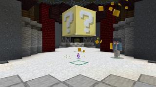Screenshot of the Minecraft Bedrock Marketplace product Lucky Block Giant created by BBB Studios.