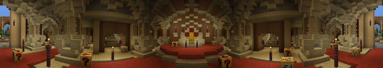 Panorama of the Minecraft Bedrock Marketplace product Lucky Block Hunt created by BBB Studios.