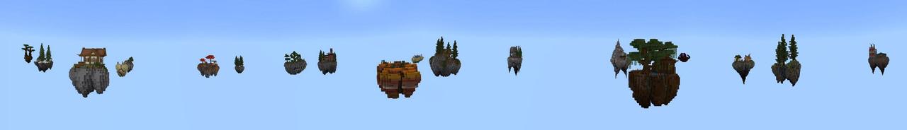 Panorama of the Minecraft Bedrock Marketplace product Lucky Block Skyblock created by BBB Studios.