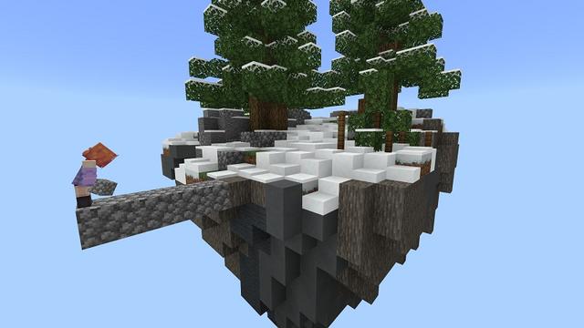 Screenshot of the Minecraft Bedrock Marketplace product Lucky Block Skyblock created by BBB Studios.