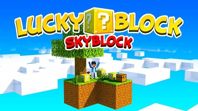 Thumbnail of the Minecraft Bedrock Marketplace product Lucky Block Skyblock created by BBB Studios.