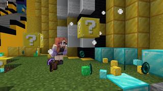 Screenshot of the Minecraft Bedrock Marketplace product Lucky Block created by BBB Studios.