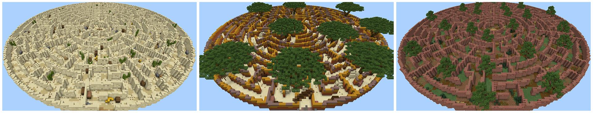 Panorama of the Minecraft Bedrock Marketplace product Maze created by BBB Studios.