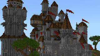 Screenshot of the Minecraft Bedrock Marketplace product Medieval Castle created by BBB Studios.
