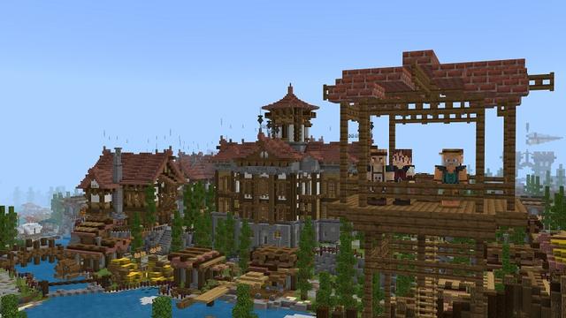 Screenshot of the Minecraft Bedrock Marketplace product Medieval City created by BBB Studios.