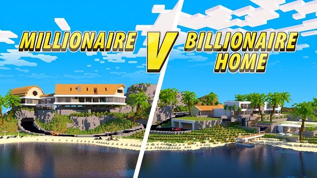 Thumbnail of the Minecraft Bedrock Marketplace product Millionaire V Billionaire Home created by BBB Studios.