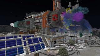 Screenshot of the Minecraft Bedrock Marketplace product Moon Base created by BBB Studios.
