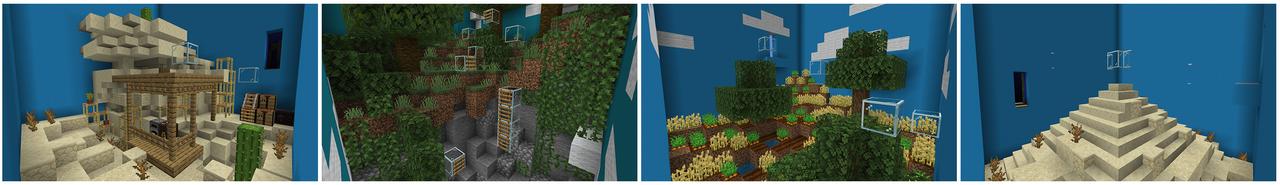 Panorama of the Minecraft Bedrock Marketplace product Parkour 5 created by BBB Studios.