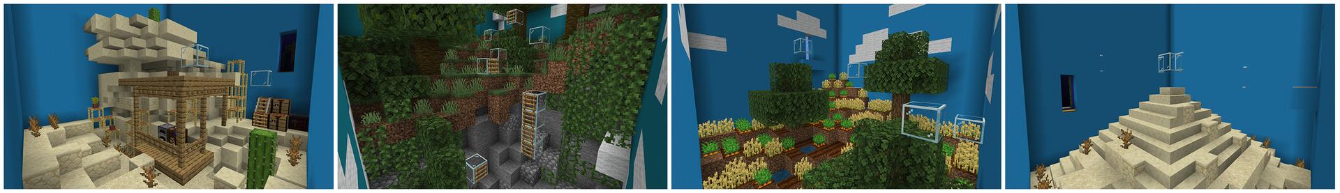Panorama of the Minecraft Bedrock Marketplace product Parkour 5 created by BBB Studios.