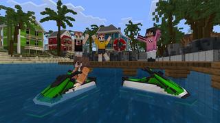 Screenshot of the Minecraft Bedrock Marketplace product Planes, Cars, Boats created by BBB Studios.