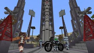 Screenshot of the Minecraft Bedrock Marketplace product Rocket Launch created by BBB Studios.