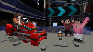Screenshot of the Minecraft Bedrock Marketplace product Sci Fi Vehicles created by BBB Studios.