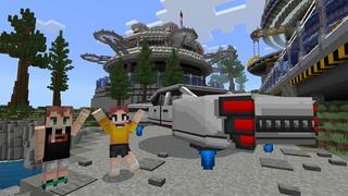 Screenshot of the Minecraft Bedrock Marketplace product Sci Fi Vehicles created by BBB Studios.