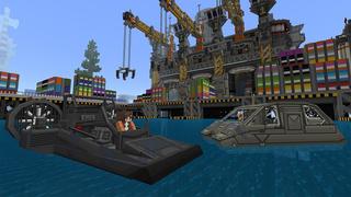 Screenshot of the Minecraft Bedrock Marketplace product Sci Fi Vehicles created by BBB Studios.