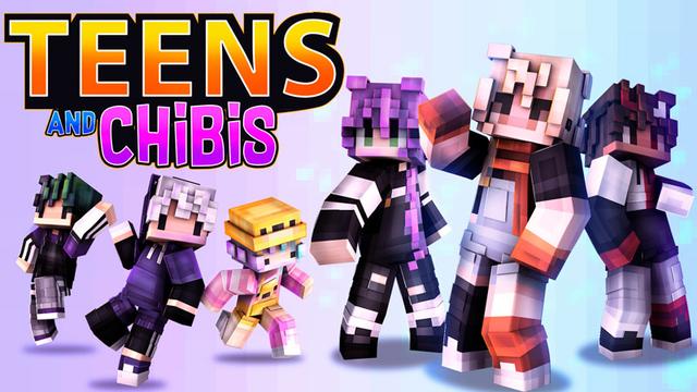 Thumbnail of the Minecraft Bedrock Marketplace product Teens and Chibis created by BBB Studios.