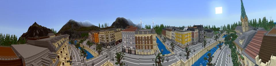 Panorama of the Minecraft Bedrock Marketplace product Teens on Tour created by BBB Studios.