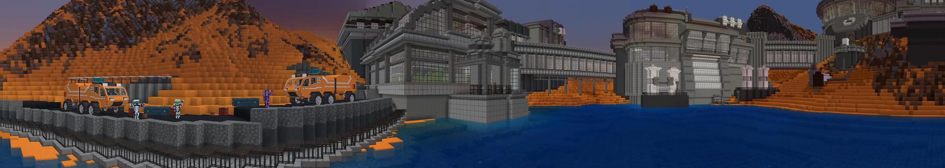 Panorama of the Minecraft Bedrock Marketplace product Titan Base created by BBB Studios.