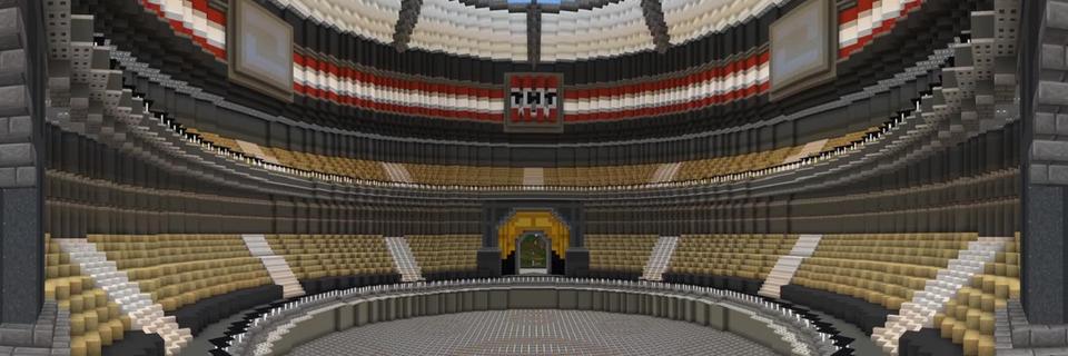 Panorama of the Minecraft Bedrock Marketplace product TNT Run created by BBB Studios.