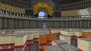 Screenshot of the Minecraft Bedrock Marketplace product TNT Run created by BBB Studios.