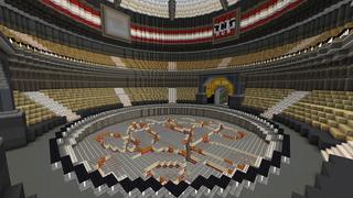 Screenshot of the Minecraft Bedrock Marketplace product TNT Run created by BBB Studios.