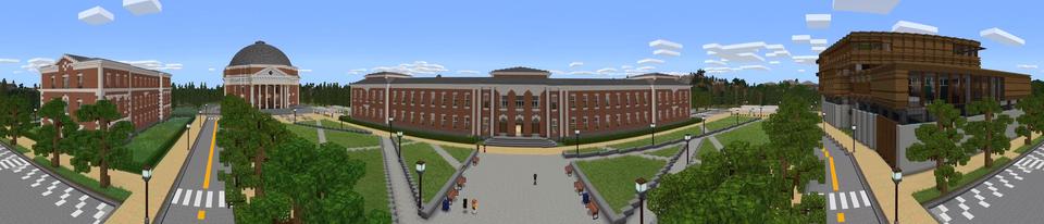 Panorama of the Minecraft Bedrock Marketplace product University Roleplay created by BBB Studios.